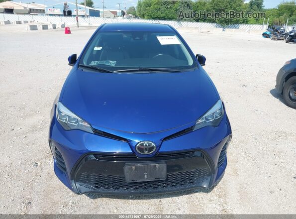 2T1BURHEXJC031412 2018 TOYOTA COROLLA Blue Սարքավորումների վահանակի տեսք