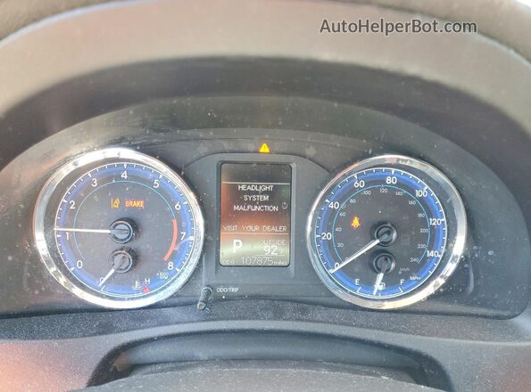 2T1BURHEXJC039851 2018 TOYOTA COROLLA Blue Вид щитка приладів
