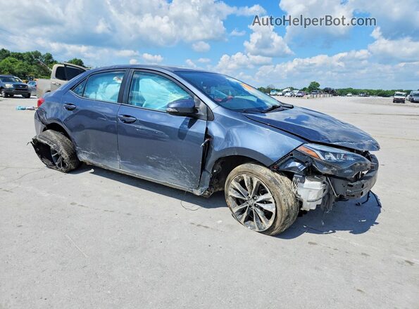 2T1BURHEXJC054074 2018 TOYOTA COROLLA Blue Передня права чверть