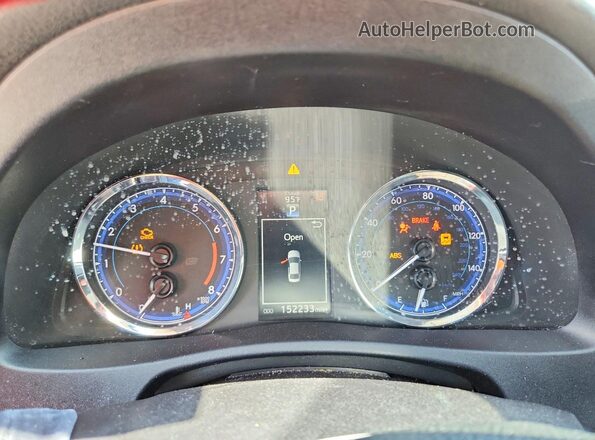 2T1BURHEXJC054074 2018 TOYOTA COROLLA Blue Вид щитка приладів