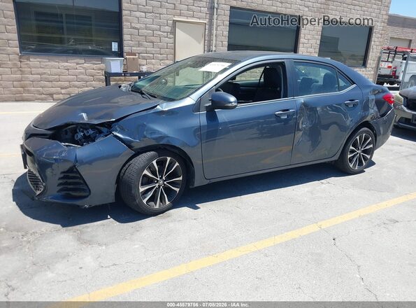 2T1BURHEXJC066399 2018 TOYOTA COROLLA Blue Przód lewy