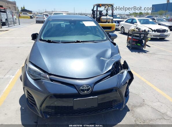 2T1BURHEXJC066399 2018 TOYOTA COROLLA Blue Widok wnętrza z tyłu