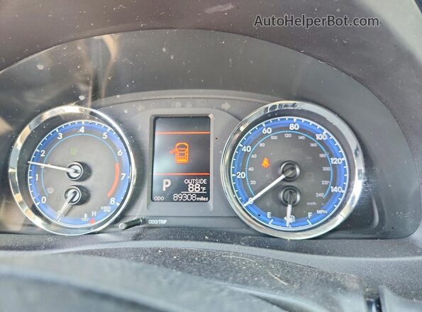 2T1BURHEXJC117061 2018 TOYOTA COROLLA Gray Instrument cluster view