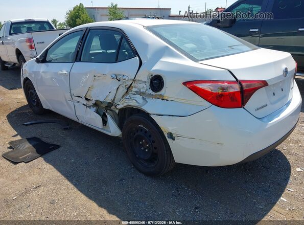 2T1BURHEXJC123782 2018 TOYOTA COROLLA Белый Задняя левая четверть