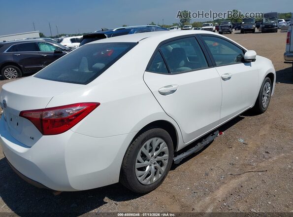 2T1BURHEXJC123782 2018 TOYOTA COROLLA Белый Задняя правая четверть