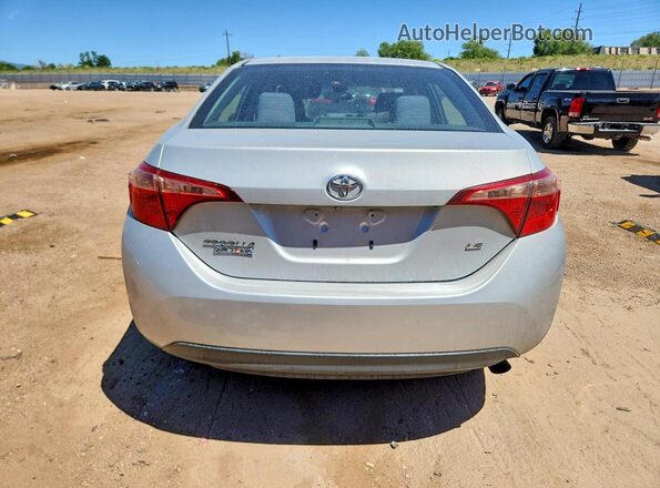 2T1BURHEXKC130796 2019 TOYOTA COROLLA Silver Вид ззаду