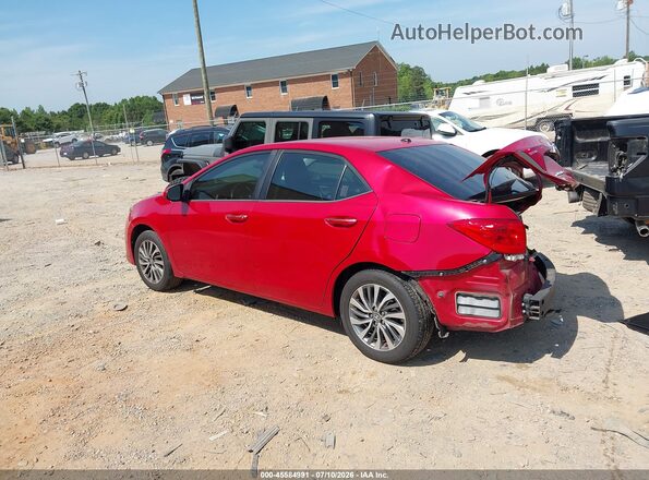 2T1BURHEXKC140762 2019 TOYOTA COROLLA Red Հետևի ձախ