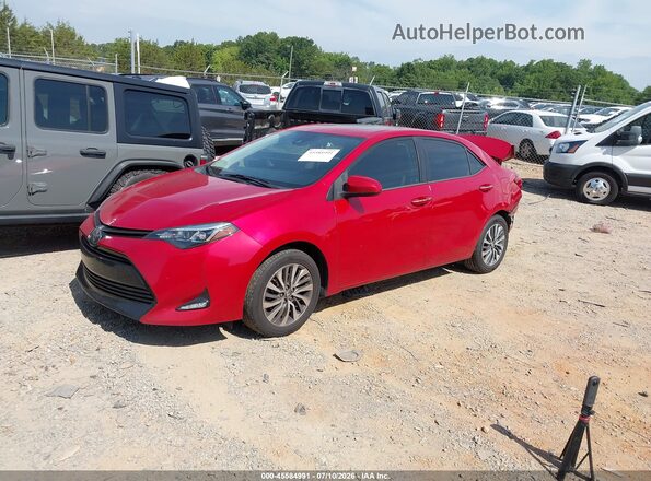 2T1BURHEXKC140762 2019 TOYOTA COROLLA Red Առջևի ձախ երեք քառորդ տեսարան