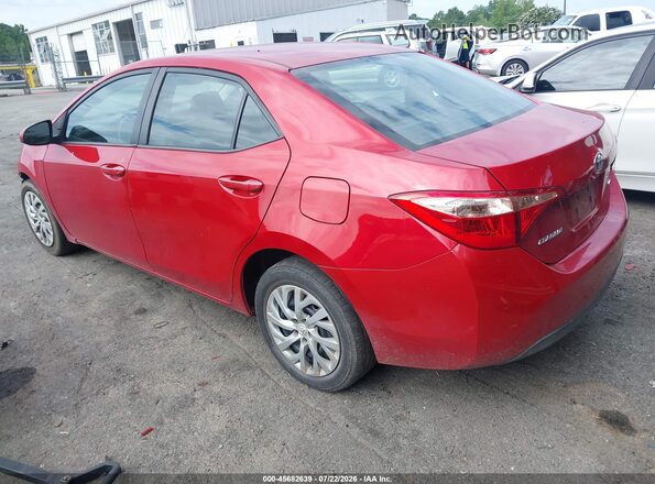 2T1BURHEXKC147128 2019 TOYOTA COROLLA Red Tył lewy