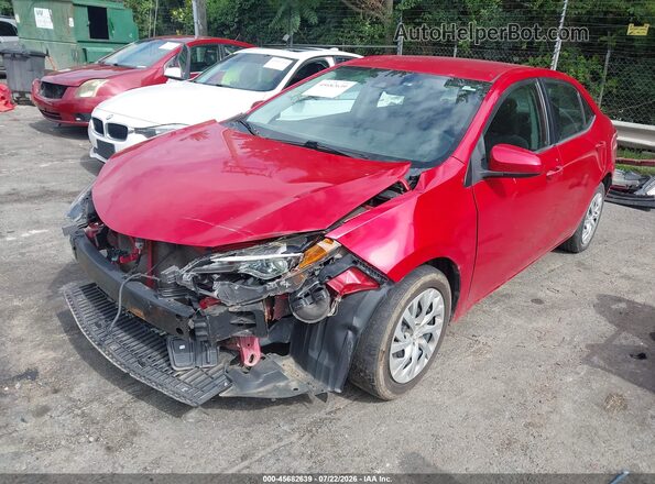 2T1BURHEXKC147128 2019 TOYOTA COROLLA Red Przód lewy