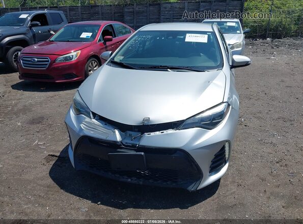 2T1BURHEXKC197222 2019 TOYOTA COROLLA Серебряный Вид спереди