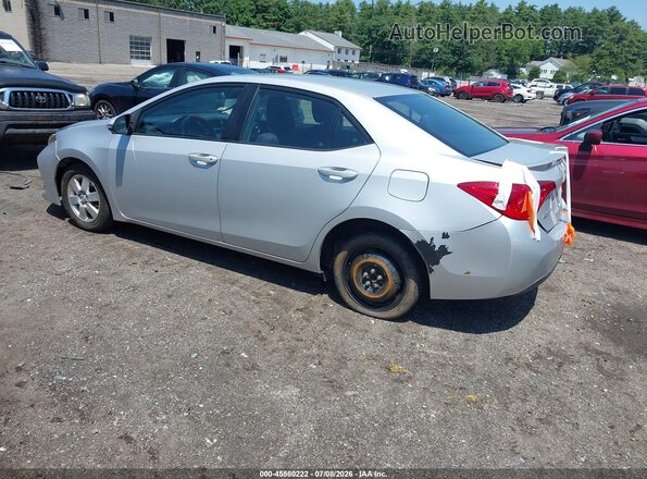 2T1BURHEXKC197222 2019 TOYOTA COROLLA Серебряный Задняя левая четверть