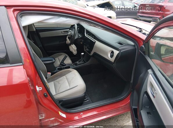 2T1BURHEXKC202063 2019 TOYOTA COROLLA Red Widok wnętrza z przodu