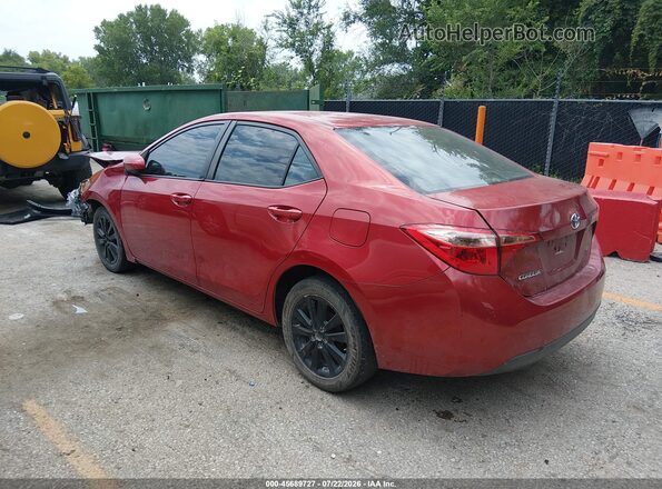 2T1BURHEXKC202063 2019 TOYOTA COROLLA Red Tył lewy