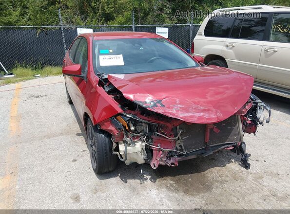 2T1BURHEXKC202063 2019 TOYOTA COROLLA Red Widok z przodu