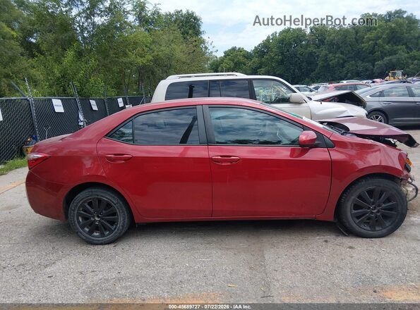 2T1BURHEXKC202063 2019 TOYOTA COROLLA Red Widok wnętrza z tyłu