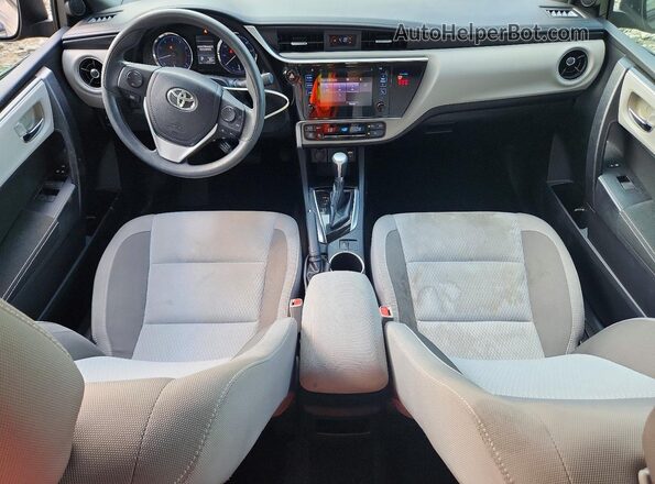 2T1BURHEXKC208297 2019 TOYOTA COROLLA Gray Առջևի վահանակի տեսք
