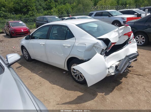 2T1BURHEXKC225102 2019 TOYOTA COROLLA White უკანა მარცხენა