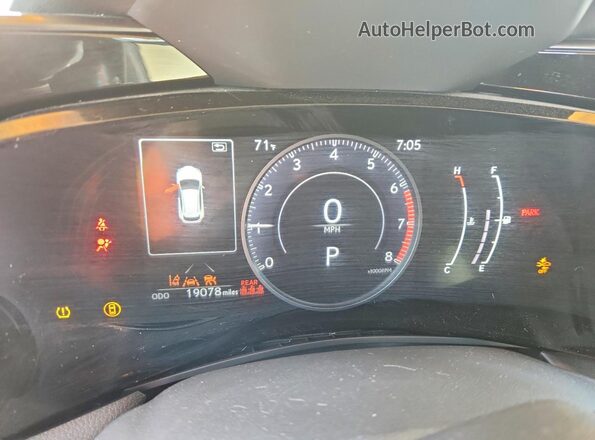 2T2AGCEZ3RC037700 2024 LEXUS NX Gray ხელსაწყოთა პანელის ხედი
