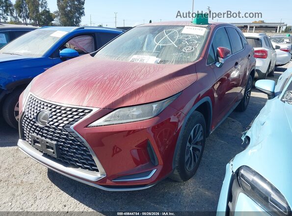 2T2AZMAA4LC167704 2020 LEXUS RX 350 Red წინა მარცხენა ხედი სამი მეოთხედიდან