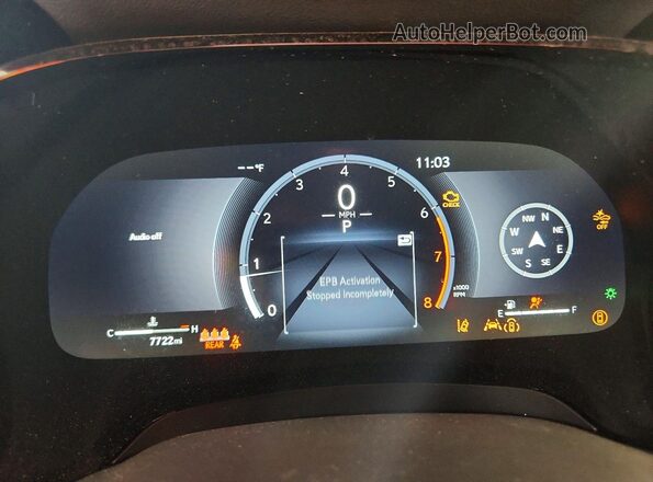 2T2BAMBA1SC053927 2025 LEXUS RX Charcoal Instrument cluster view