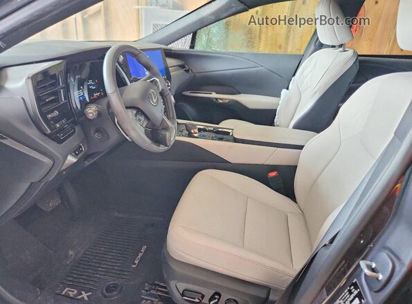 2T2BAMBA1SC053927 2025 LEXUS RX Charcoal Front interior view