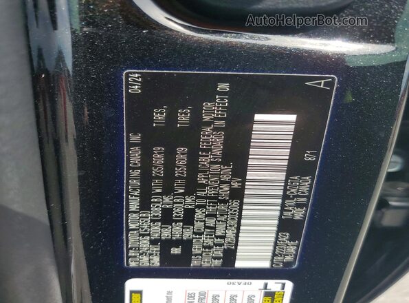 2T2BAMBA3RC035066 2024 LEXUS RX Black VIN კოდის სტიკერის ხედი