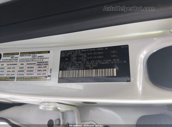 2T2BAMBA6RC038852 2024 LEXUS RX 350 White Widok komory silnika