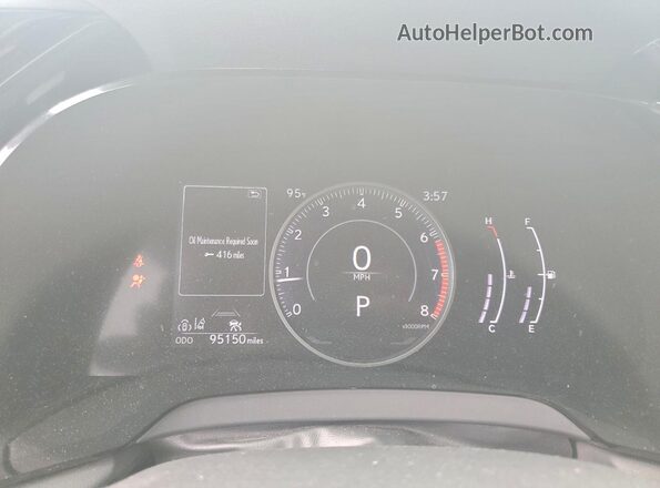 2T2BAMCA0PC003526 2023 LEXUS RX Green Вид щитка приладів