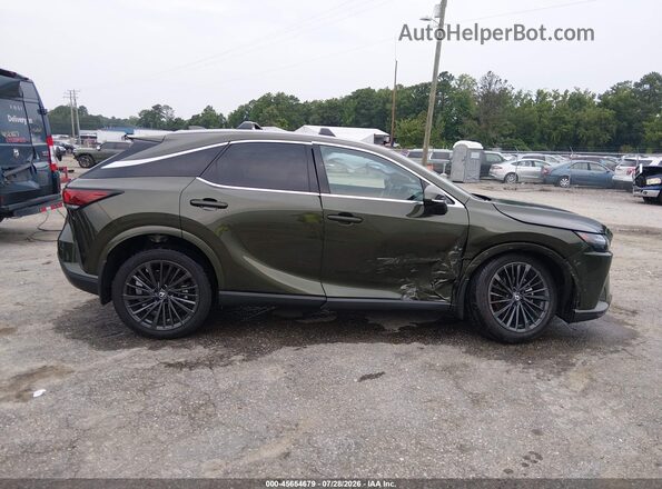 2T2BAMCA1SC097683 2025 LEXUS RX 350 Green Instrument cluster view