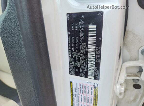 2T2BAMCA4RC063814 2024 LEXUS RX Белый Вид подкапотного пространства