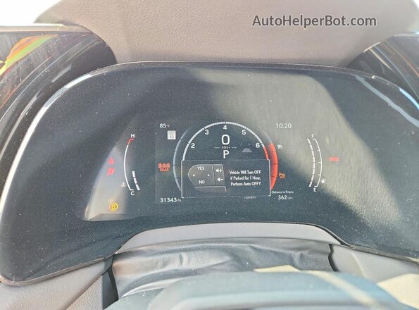 2T2BAMCA6PC014689 2023 LEXUS RX 350 White Instrument cluster view
