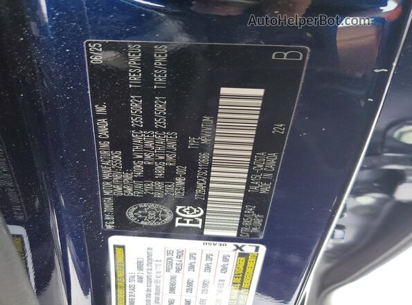 2T2BAMCA7SC112686 2025 LEXUS RX Blue სალონის 360-გრადუსიანი ხედი