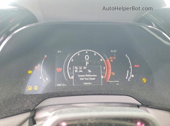 2T2BAMCA8PC003645 2023 LEXUS RX White Instrument cluster view