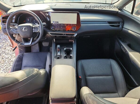 2T2BAMCA8PC032899 2023 LEXUS RX Orange Dashboard view