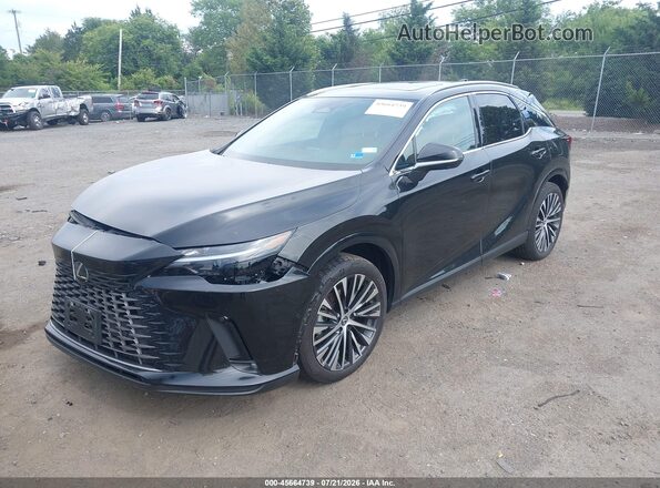 2T2BBMCA0SC077275 2025 LEXUS RX 350H Black Առջևի ձախ երեք քառորդ տեսարան