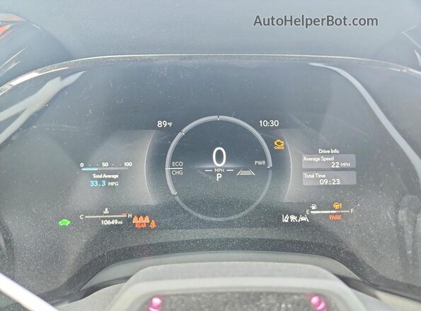 2T2BBMCA0SC101946 2025 LEXUS RX Red Вид щитка приладів