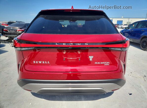 2T2BBMCA0SC101946 2025 LEXUS RX Red Вид ззаду