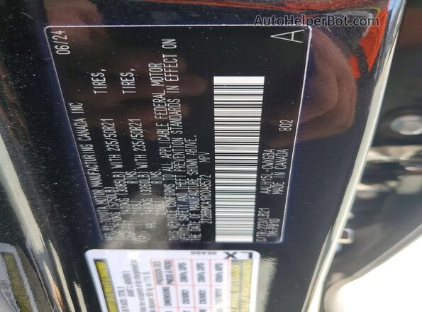 2T2BBMCA1RC048572 2024 LEXUS RX Black Vista interior de 360 grados