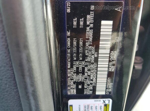 2T2BBMCA2PC017831 2023 LEXUS RX Black 360 interior view