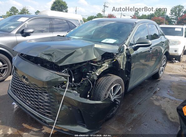 2T2BBMCA2SC069730 2025 LEXUS RX 350H Green წინა მარცხენა ხედი სამი მეოთხედიდან