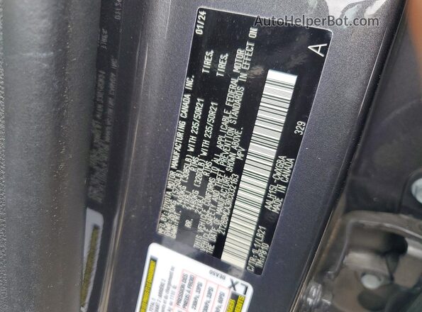 2T2BBMCA3RC032163 2024 LEXUS RX Серый Вид наклейки с VIN-кодом