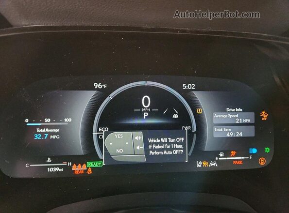 2T2BBMCA3TC128155 2026 LEXUS RX Gray Սարքավորումների վահանակի տեսք