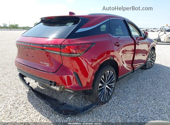 2T2BBMCA5SC087915 2025 LEXUS RX 350H Red Rear right
