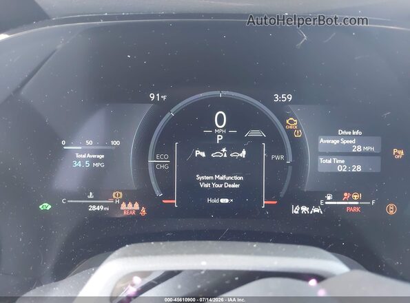 2T2BBMCA5TC133485 2026 LEXUS RX 350H Dark Blue Вид задних сидений