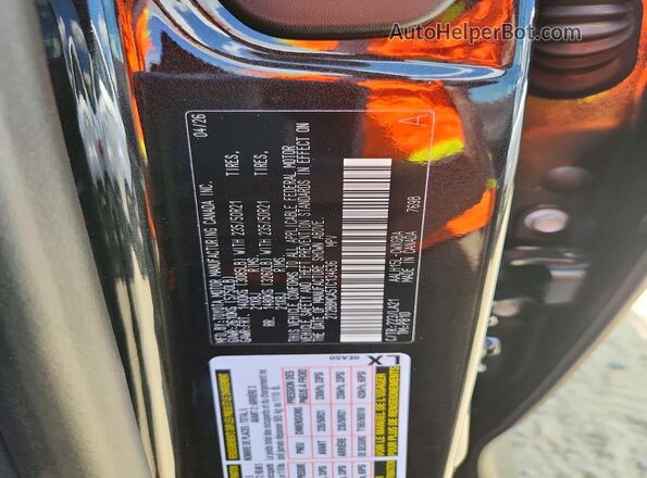 2T2BBMCA5TC134636 2026 LEXUS RX Black VIN კოდის სტიკერის ხედი