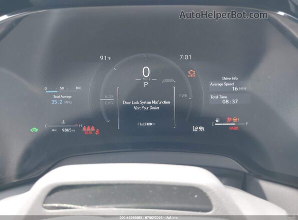 2T2BBMCA8TC132959 2026 LEXUS RX 350H Blue Widok tylnych siedzeń