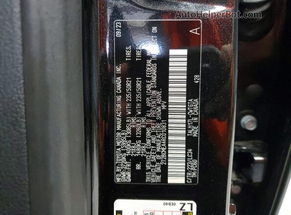 2T2BCMEA4RC010831 2024 LEXUS RX Black Vista interior de 360 grados