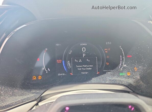 2T2BCMEA5PC006316 2023 LEXUS RX Серебряный Вид щитка приборов