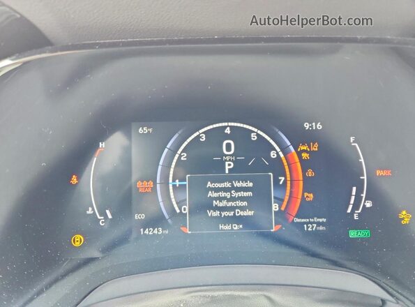 2T2BCMEA9RC016575 2024 LEXUS RX White Вид щитка приладів